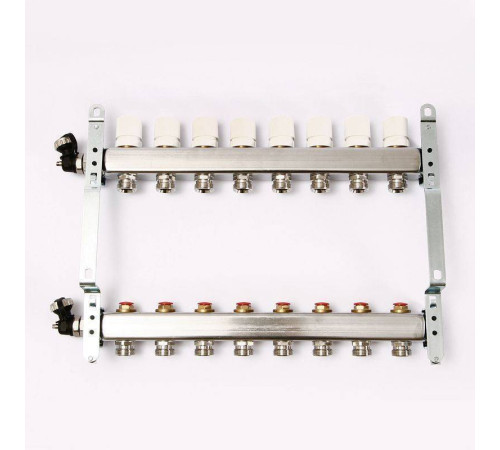Коллекторная группа из нержавеющей стали Uni-Fitt 315S с регулировочными и термостатическими вентилями 1 x 3/4 EK 8 выходов 451I4308