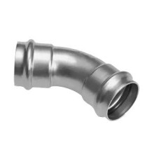 Пресс-угольник 45° Kromwell из нержавеющей стали равнопроходной 18х18 мм KW.SP959001818