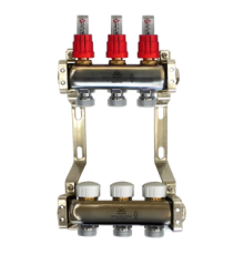 Коллекторный блок из нержавеющей стали Gekon 1x3/4 EK 3 выхода GK 74103