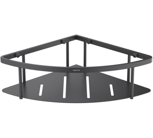 Полка угловая Aquanet AQ4926MB матовый черный AQ4926MB