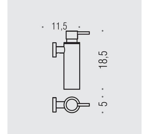 Дозатор для жидкого мыла подвесной Colombo Design Plus PVD золото матовое W4981.OM