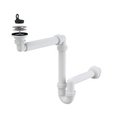 Сифон для умывальника Alcaplast A413 плоский экономящий пространство 40 мм A413