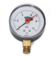 Манометр радиальный Hogert Technik Ø 63 мм 1/4 10 бар RM631003