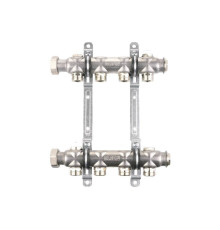 Коллекторная группа ELSEN 1 на 5 контуров 3/4 из нержавеющей стали без вентилей EMi01.05