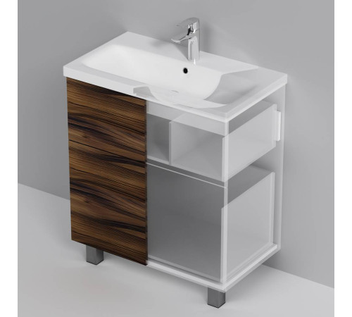 Тумба под раковину напольная AM.PM Gem 75 см 2 ящика орех M90FSX0752HF