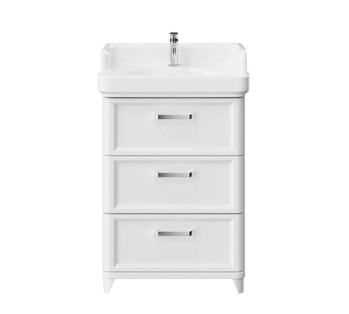 Тумба напольная Kerama Marazzi Pompei 60 см 3 ящика белый глянцевый PO.N.60.3\WHT