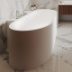 Ванна угловая правая Salini Perla CR 180x90 см S-Stone белый матовый 1049203M