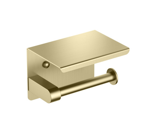 Бумагодержатель с полкой Aquanet Europa AQ4939BG шлифованное золото AQ4939BG