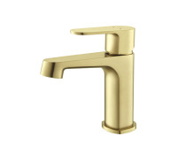 Смеситель для раковины Aquanet Oberon 98 мм шлифованное золото AQ1210BG