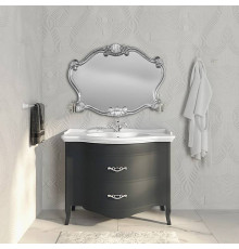 Тумба с раковиной Tiffany World Armony 112х62 см 2 ящика Grafite/серебро античное ARM2110-GF/GIU200110/ALZA bi