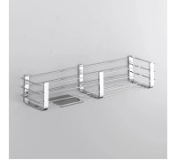 Полка двойная Colombo Design Complimenti 44x11 см хром B9633.CR