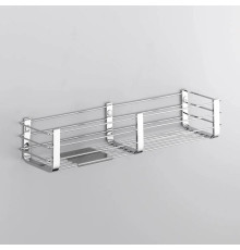 Полка двойная Colombo Design Complimenti 44x11 см хром B9633.CR