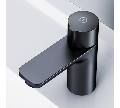 Смеситель для раковины AM.PM X-Joy TouchReel нажимной черный матовый F85A02522