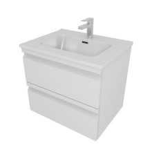 Комплект мебели для ванной AQUATON ВЕГА 60 с раковиной AQ0460-00 белый матовый AQ77060-MW