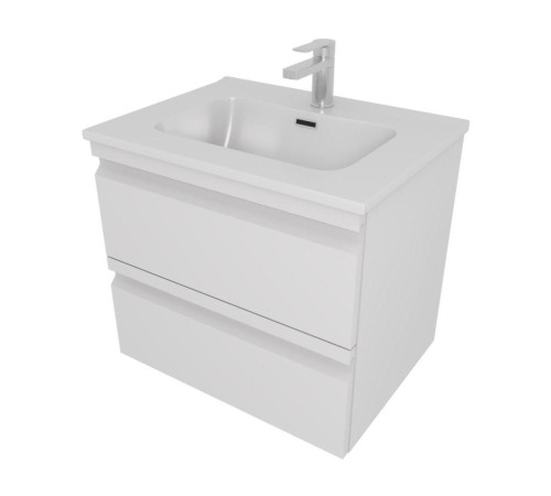 Комплект мебели для ванной AQUATON ВЕГА 60 с раковиной AQ0460-00 белый матовый AQ77060-MW