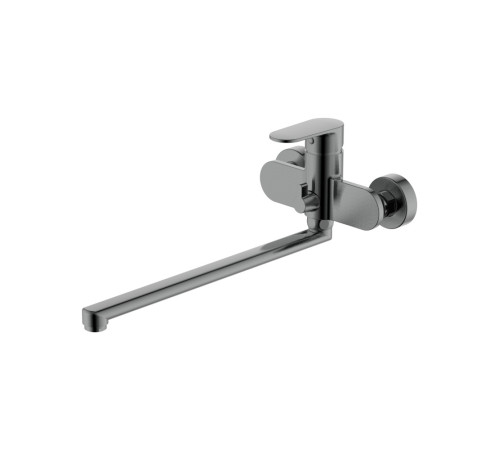 Смеситель для ванны с длинным изливом Aquanet Ника оружейная сталь AQ1842BGM