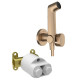 Комплект гигиенического душа hansgrohe Bidette 1jet S со встраиваемой частью шлифованная бронза 29232140/29235180 29232140S