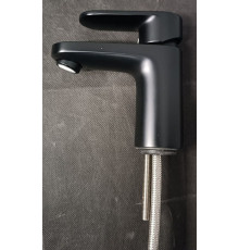 Смеситель для раковины Hansgrohe Vernis Blend 70 со сливным гарнитуром черный матовый 71550670