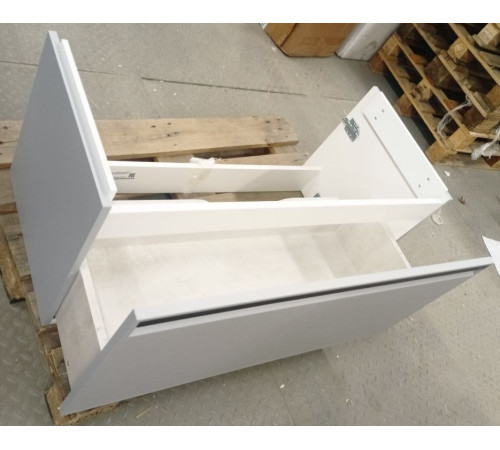 Тумба под умывальник подвесная AQUAMET Pure 992х450х543 мм серый туман PUR0110ST