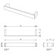 Полотенцедержатель Decor Walther Contract 45 см черный матовый 0650760