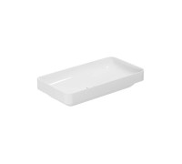 Раковина накладная Azzurra Elegance Soft 75x40x14 см без отв. ELLG075400S0BI