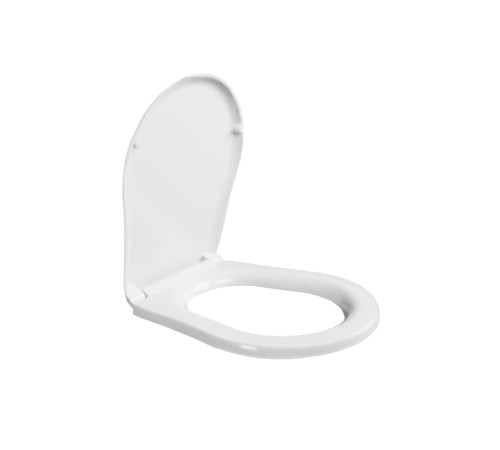 Сиденье для унитаза Kerasan Retro микролифт белое петли хром 108801N