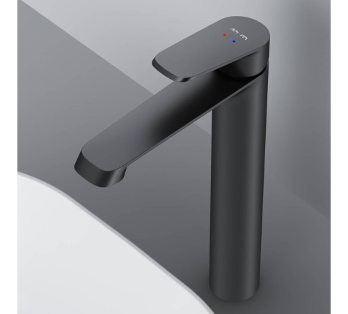 Смеситель для раковины высокий AM.PM Func черный матовый F8F92022