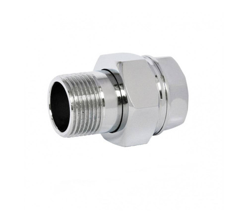 Сгон прямой Giacomini R18 1/2 НВ латунь хромированный R18X003