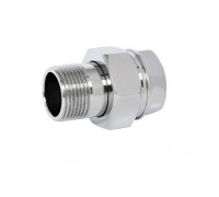 Сгон прямой Giacomini R18 3/4 НВ латунь хромированный R18X004