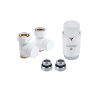 Комплект узла подключения Schlosser Эксклюзивный 3/4 x M22x1.5 50 мм проходной с термоголовкой Белый 601000021