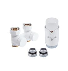 Комплект узла подключения Schlosser Эксклюзивный 3/4 x M22x1.5 50 мм проходной с термоголовкой Белый 601000021