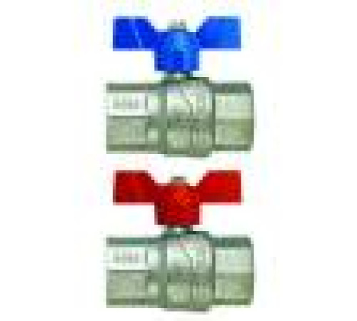 Кран шаровой F.I.V. EVOLUTION 1 ВР-ВР ручка-бабочка 86001101