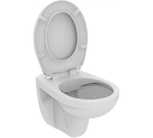 Унитаз подвесной безободковый Ideal Standard EUROVIT Rimless с сиденьем микролифт K881201