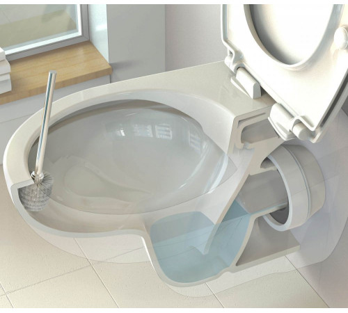 Унитаз подвесной безободковый Ideal Standard EUROVIT Rimless с сиденьем микролифт K881201