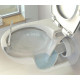 Унитаз подвесной безободковый Ideal Standard EUROVIT Rimless с сиденьем микролифт K881201