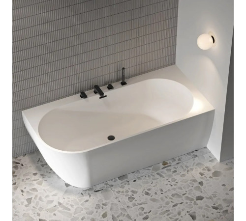 Смеситель для ванны врезной каскадный RAVAK Chrome CR 025.20BL черный X070445