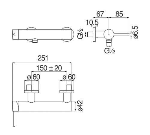Смеситель для душа Nobili Velis красное золото VE125130RCP