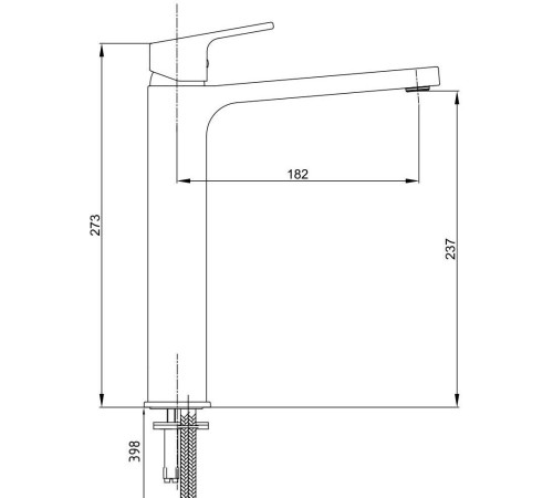 Смеситель для раковины Bravat TIERA 237 белый хром 104888002EX