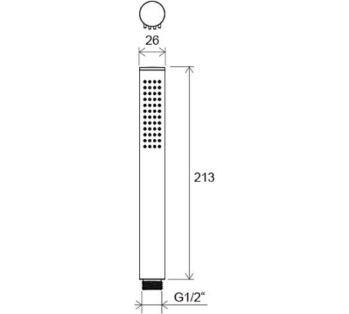 Душевая лейка RAVAK Chrome 957.00 1 функция X07P007