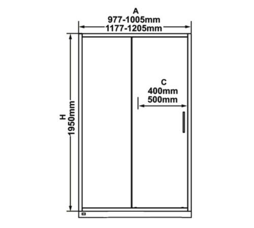 Душевая дверь RAVAK Blix Slim BLSDP2-120 блестящая Transparent X0PMG0C00Z1