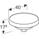 Раковина встраиваемая Geberit VariForm круглая D 40 см без перелива 500.702.01.2