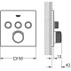 Термостат для душа GROHE Grohtherm SmartControl внешняя часть на 3 выхода белая луна 29157LS0