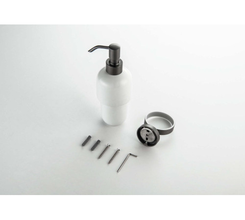 Дозатор для жидкого мыла Aquatek БЕТТА оружейная сталь AQ4605BGM