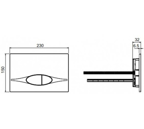 Панель двойного смыва Jacob Delafon белая E29026-01R