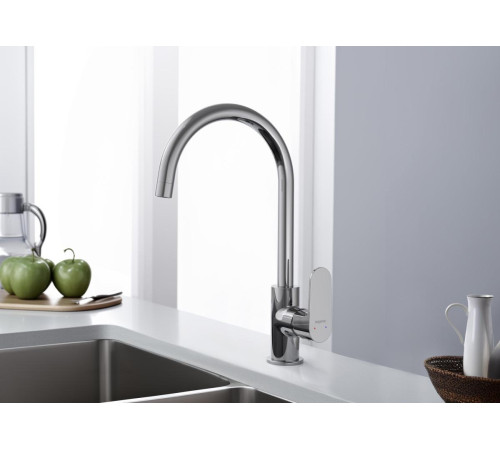Смеситель для кухни Aquanet Oberon хром AQ1282CR