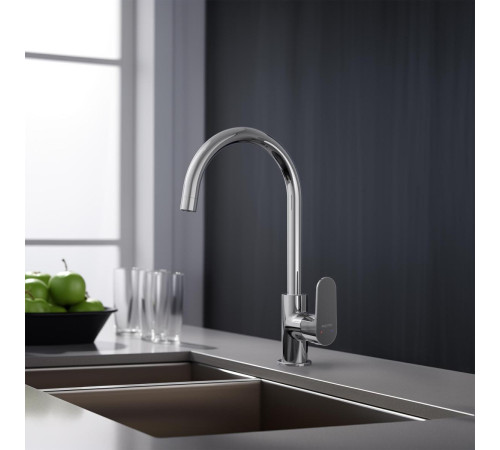 Смеситель для кухни Aquanet Oberon хром AQ1282CR