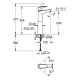 Смеситель для раковины GROHE BauEdge XL-Size свободностоящий хром 23761001