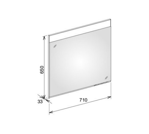Зеркало с подсветкой KEUCO EDITION 400 710x650x33 мм 11596171500