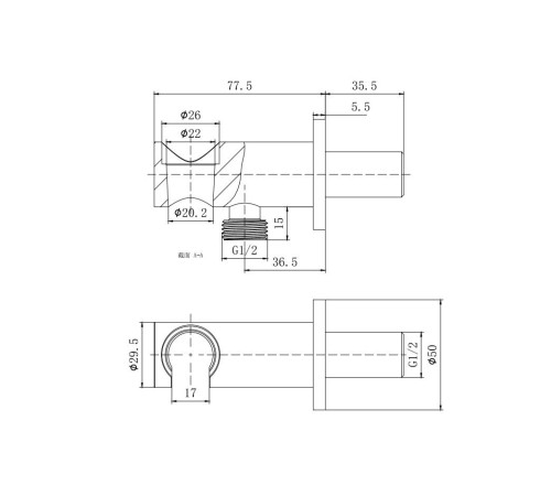 Шланговое подсоединение с держателем душа Aquatek матовый черный AQ2455MB