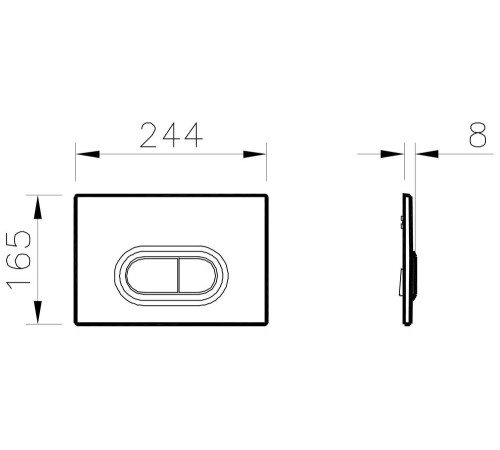 Кнопка смыва VitrA Loop O нержавеющая сталь 740-0940